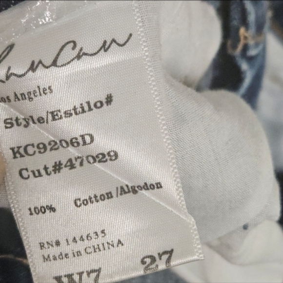 KANCAN HIGH RISE DISTRESSED SHORTS WOMEN'S SIZE 27 - Picture 6 of 6